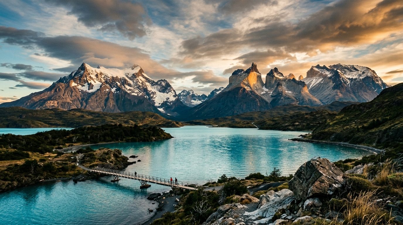 Paisaje chileno Torres del Paine